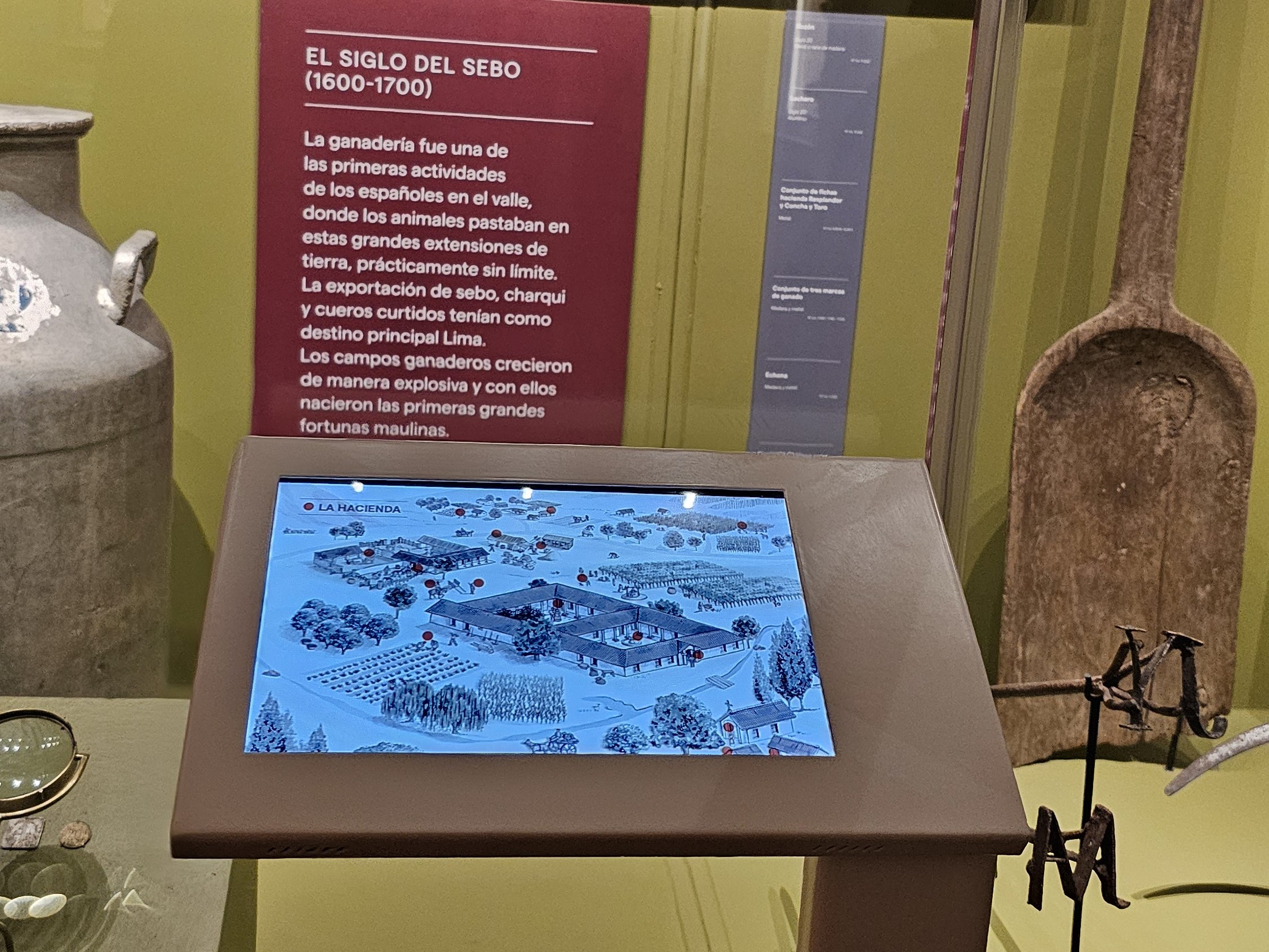 Fotografía de una pantalla con información